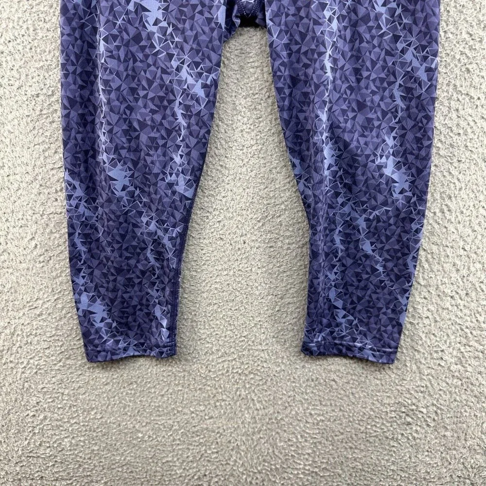 Puma Leggings Women's Small Purple Geometrical Print‎ Capri Leggings